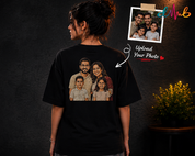 Custom Portrait Embroidery Oversized T-Shirt – Personalised Photo Embroidered Tee | Dhaaga Beats