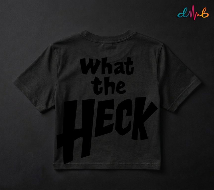 What The Heck Oversized Printed T-Shirt – Premium Streetwear by Dhaaga Beats