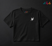 Abstract Scribble Cat Oversized Printed T-Shirt – Premium Streetwear by Dhaaga Beats
