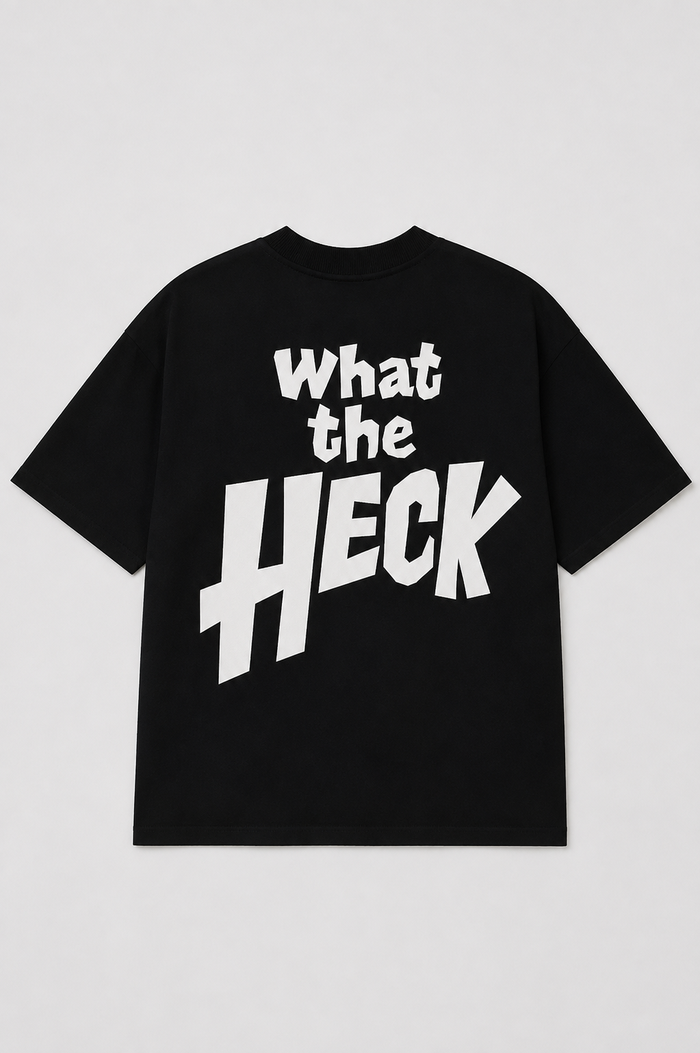What The Heck Oversized Printed T-Shirt – Premium Streetwear by Dhaaga Beats