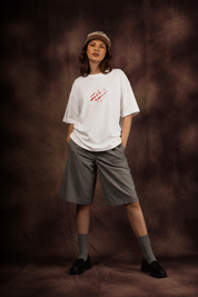 Abstract Red Brush Art Oversized Printed T-Shirt – Premium Streetwear by Dhaaga Beats