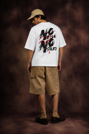 Abstract Red Brush Art Oversized Printed T-Shirt – Premium Streetwear by Dhaaga Beats