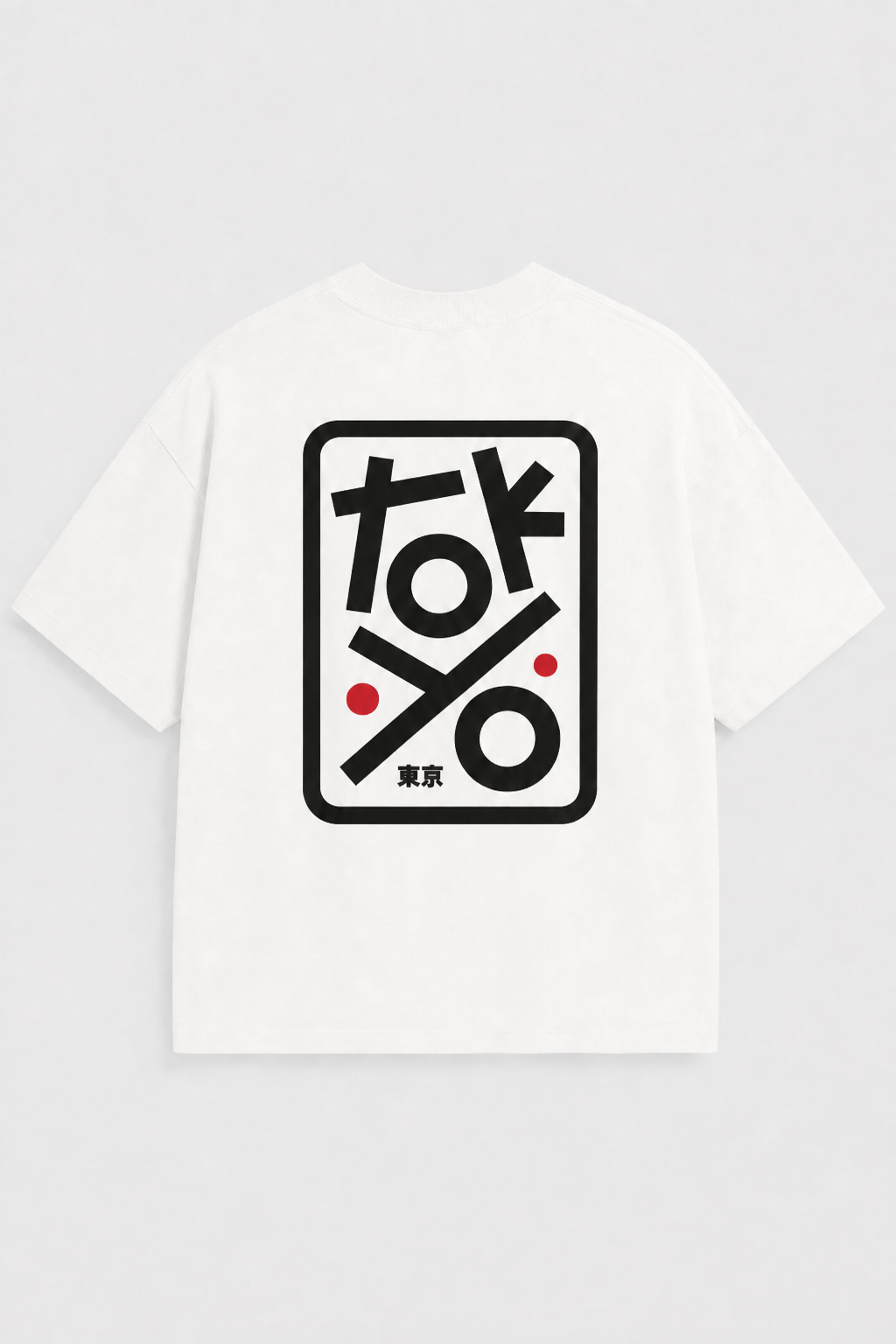 Tokyo Abstract Geometry Oversized Printed T-Shirt – 240 GSM Premium Streetwear by Dhaaga Beats