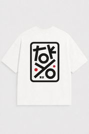 Tokyo Abstract Geometry Oversized Printed T-Shirt – 240 GSM Premium Streetwear by Dhaaga Beats