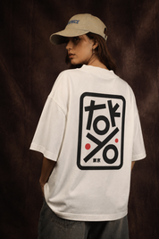 Tokyo Abstract Geometry Oversized Printed T-Shirt – 240 GSM Premium Streetwear by Dhaaga Beats