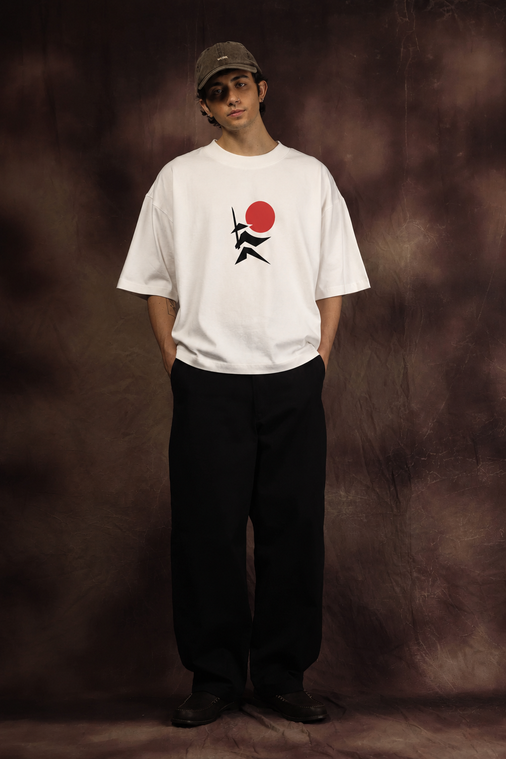 Tokyo Abstract Geometry Oversized Printed T-Shirt – 240 GSM Premium Streetwear by Dhaaga Beats