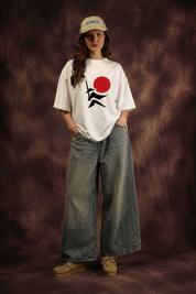 Tokyo Abstract Geometry Oversized Printed T-Shirt – 240 GSM Premium Streetwear by Dhaaga Beats
