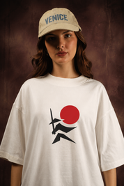 Tokyo Abstract Geometry Oversized Printed T-Shirt – 240 GSM Premium Streetwear by Dhaaga Beats