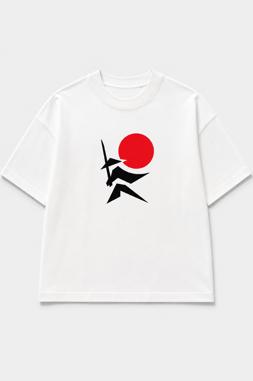 Tokyo Abstract Geometry Oversized Printed T-Shirt – 240 GSM Premium Streetwear by Dhaaga Beats