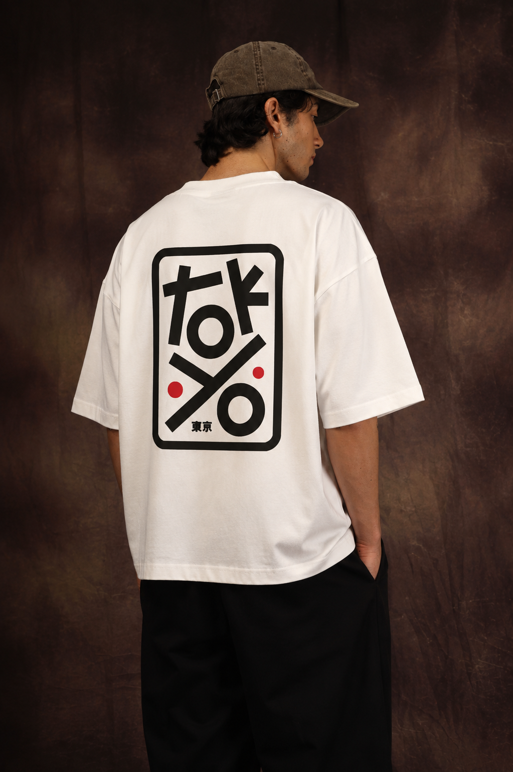Tokyo Abstract Geometry Oversized Printed T-Shirt – 240 GSM Premium Streetwear by Dhaaga Beats