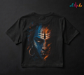 Divine Gaze of Shiva Oversized Printed T-Shirt – 240 GSM Premium Streetwear by Dhaaga Beats