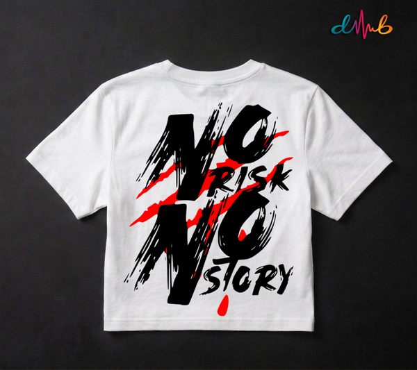 Abstract Red Brush Art Oversized Printed T-Shirt – Premium Streetwear by Dhaaga Beats