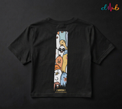 Cute Doodle Friends Oversized Printed T-Shirt – Premium Streetwear by Dhaaga Beats