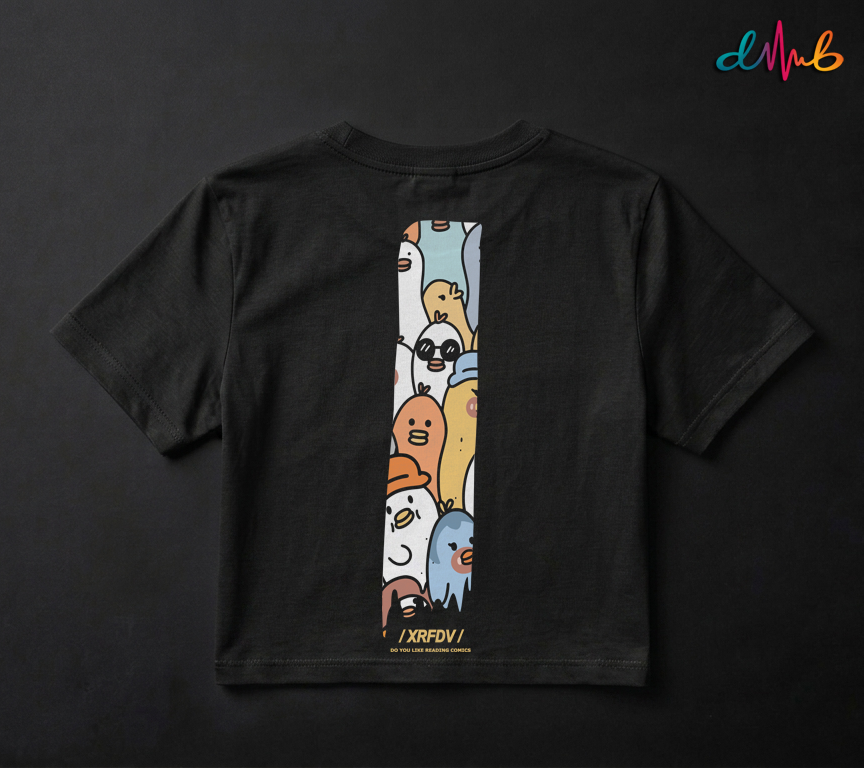 Cute Doodle Friends Oversized Printed T-Shirt – Premium Streetwear by Dhaaga Beats