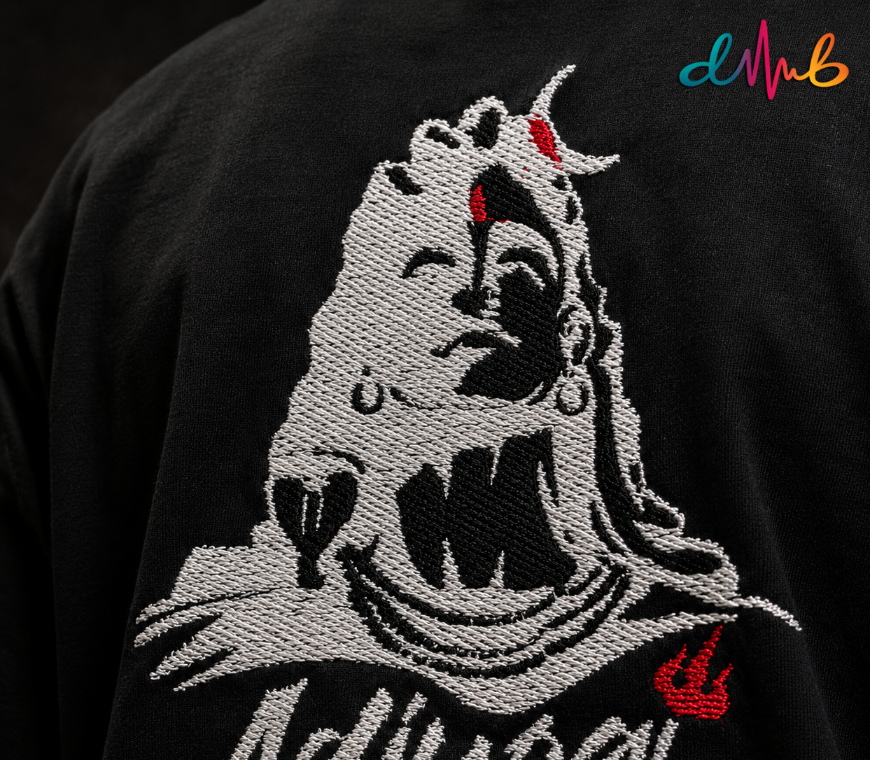 Adiyogi 🔱 Oversized Embroidered T-Shirt – Premium Black Streetwear