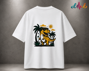 Dhaaga Beats COOL & WILD Oversized Embroidered T-Shirt – Premium Streetwear Cotton Tee