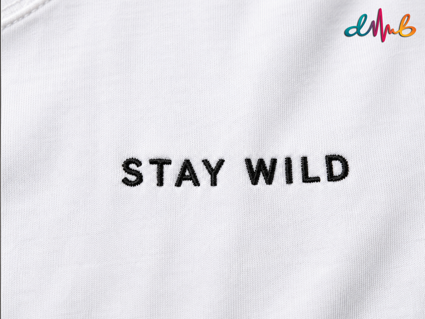 STAY WILD Oversized Embroidered T-Shirt – Premium Streetwear Cotton Tee