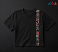 Tribal Stripe Oversized Printed T-Shirt – Premium Streetwear by Dhaaga Beats