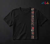 Tribal Stripe Oversized Printed T-Shirt – Premium Streetwear by Dhaaga Beats