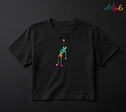 Hanging Doodle Character Oversized Printed T-Shirt – Premium Streetwear by Dhaaga Beats