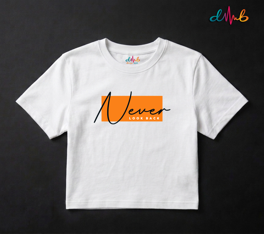 Never Look Back Oversized Printed T-Shirt – 240 GSM Premium Streetwear by Dhaaga Beats