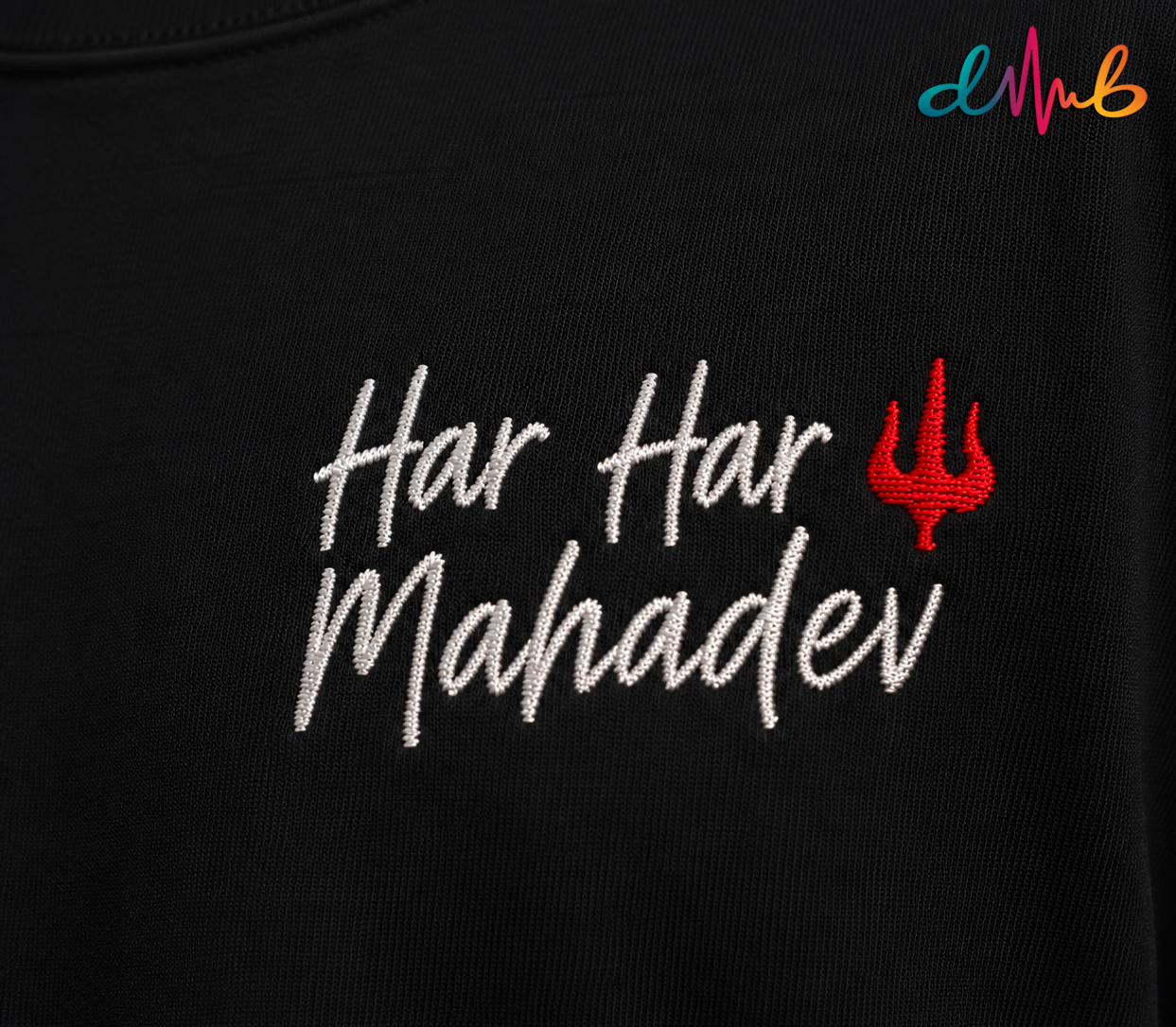 Adiyogi 🔱 Oversized Embroidered T-Shirt – Premium Black Streetwear