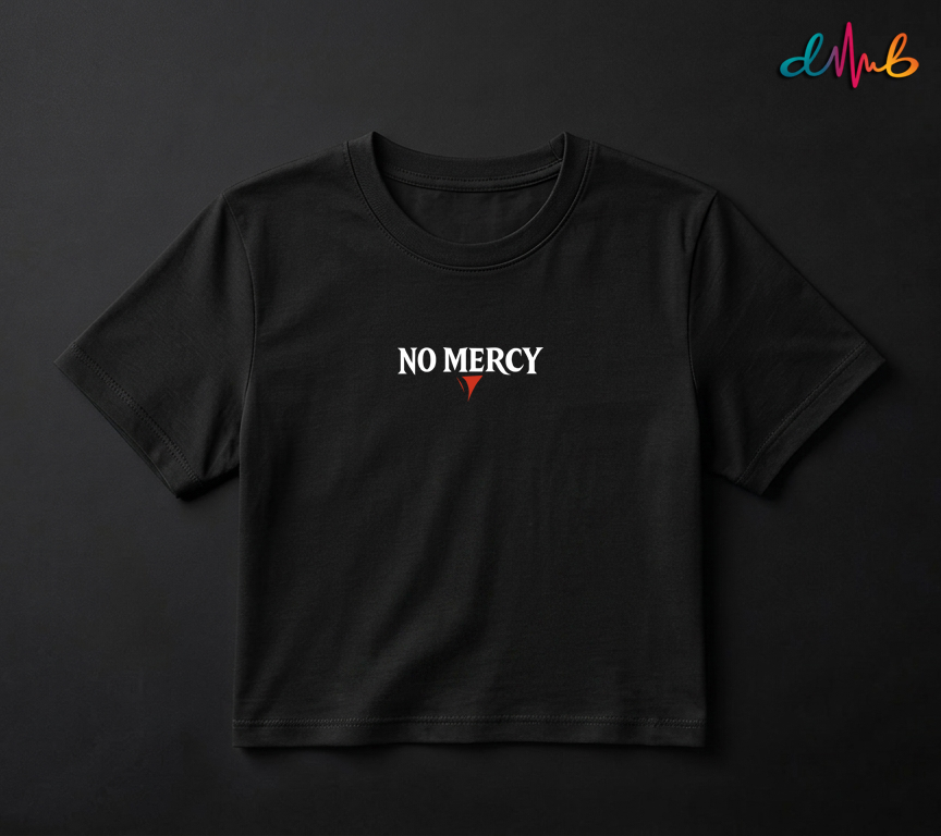 No Mercy Oversized T-Shirt – Premium Printed Streetwear by Dhaaga Beats