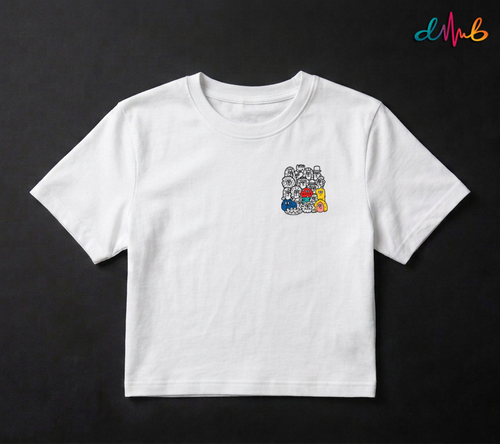 Abstract Doodle Characters Printed Oversized T-Shirt – Premium Streetwear by Dhaaga Beats