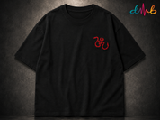Ganesh Vakratunda Maha kaya Oversized Embroidered Black T-Shirt – Premium Spiritual Streetwear by Dhaaga Beats