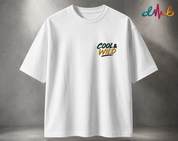 Dhaaga Beats COOL & WILD Oversized Embroidered T-Shirt – Premium Streetwear Cotton Tee