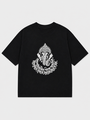 Shree Ganeshaya Namah Oversized Printed T-Shirt – 240 GSM Premium Streetwear by Dhaaga Beats