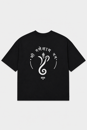 Shree Ganeshaya Namah Oversized Printed T-Shirt – 240 GSM Premium Streetwear by Dhaaga Beats