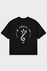 Shree Ganeshaya Namah Oversized Printed T-Shirt – 240 GSM Premium Streetwear by Dhaaga Beats