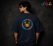 Cancer Zodiac Embroidered Oversized T-Shirt – Premium Streetwear by Dhaaga Beats