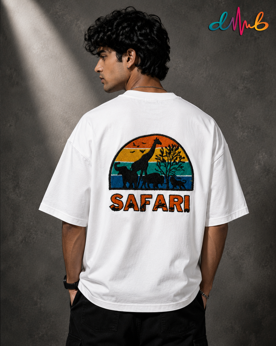 Dhaaga Beats Safari Oversized Embroidered T-Shirt – INTO THE WILD Edition