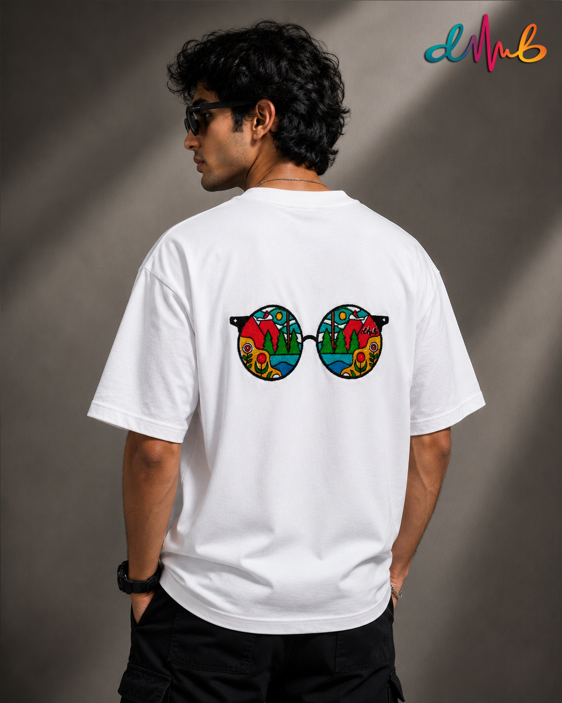 STAY WILD Oversized Embroidered T-Shirt – Premium Streetwear Cotton Tee