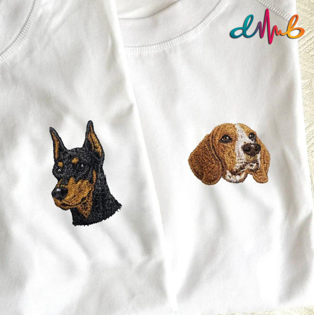 Custom Pet Portrait Embroidery