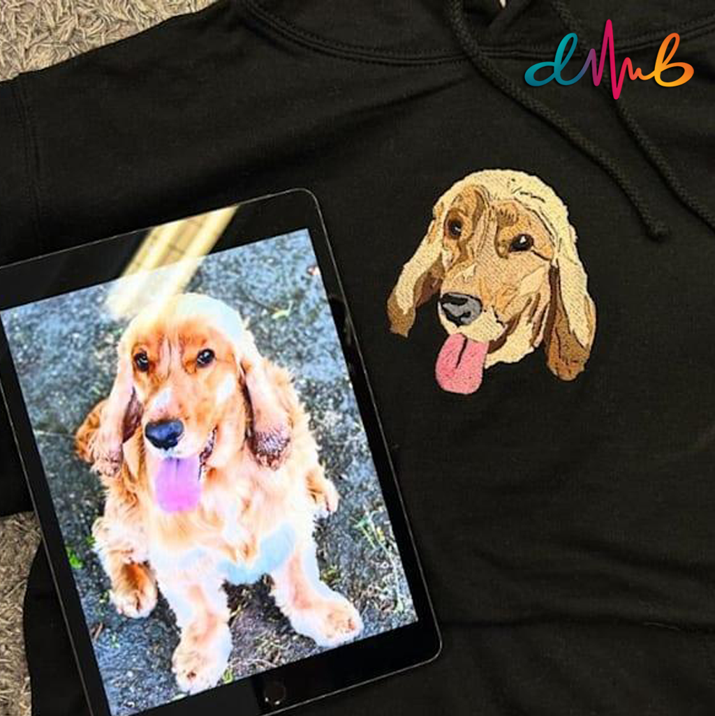 Custom Pet Portrait Embroidery