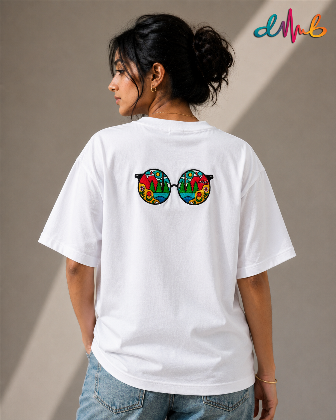 STAY WILD Oversized Embroidered T-Shirt – Premium Streetwear Cotton Tee