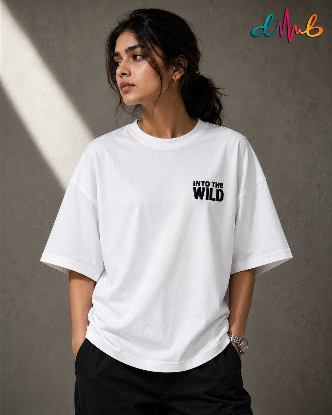 Dhaaga Beats Safari Oversized Embroidered T-Shirt – INTO THE WILD Edition